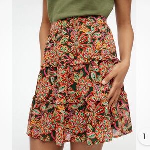 J.Crew floral skirt